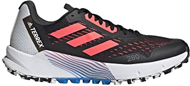 Adidas Damen Sneaker, Core Black Turbo Blue Rush, 41 1/3 EU
