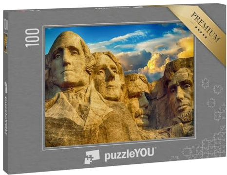 puzzleYOU: Puzzle 100 Teile „Mount Rushmore National Memorial, South Dakota, USA“