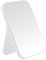 DVHOK 20cm Schreibtisch Make up Spiegel, Einfacher Kosmetikspiegel Faltbare, Tisch-Schreibtisch, Wandbehang, Doppelzweck-Spiegel, Quadratisch, Weiß