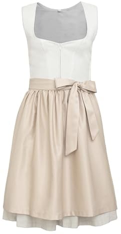 Goldenburg Dirndl Damen Midi mit Schürze 2tlg I Elastischen Zonen unter den Armen für Komfort und Passform I Deutsche Marke I Edle Frauen Trachten I Trachtenkleid Gr. 34-46 GB2301 (42)
