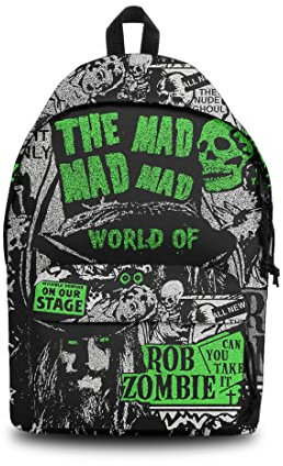Rocksax Rob Zombie Daypack - Mad Mad World, Black, Talla única, Mochila