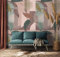 New Walls Vliestapete florales abstraktes Muster rosa, türkis Schlafzimmer, Wohnzimmer – 1,59 x 2,80 m