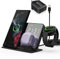Wireless Charging Station for Samsung Galaxy Watch 6/5/5Pro, 3 in 1 Wireless Charger with Digital Alarm Clock, for Galaxy S24/S23/A15/A55, Galaxy Buds