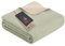 Ibena Dublin Decke 150x200 cm - Baumwollmix kuschelig, warm & waschbar, Wendedecke Salbei Natur