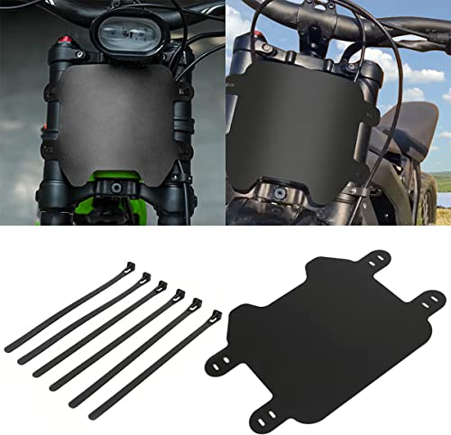 JESTOP Upgraded Front Number Plate, Motorcycle Plate Replacement Parts for Sur Ron Light Bee X/S/Ultra Segway X160 X260 Talaria Sting R, Premuin ABS W/Adjustable Mounting Straps