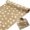 Weihnachts-Geschenkpapierrolle, braunes Kraft-Geschenkpapier Jumbo-Rolle, Schneeflocke Weihnachtsgeschenkpapier mit Papierseil, Weihnachts-Geschenkpapierrolle für Mädchen Jungen Frauen Männer, 17 x