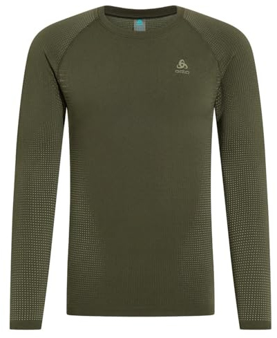 Odlo Herren Performance Warm Eco Longsleeve, deep Depths, L
