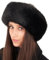 Futrzane Siberian Mütze mit Fellrand - Fellmütze Damen - Pelz und Leder Hut (M, Schwarz - Schwarz Siberian)