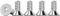 Drenky 50 Pezzi M4 X 10 mm Viti a Testa Svasata, Viti a Esagono Incassato Argento in Acciaio Inox A2 V2A Antiruggine Secondo Norma DIN 7991 / ISO 10642, Filettatura Completa, Bullone Meccanico