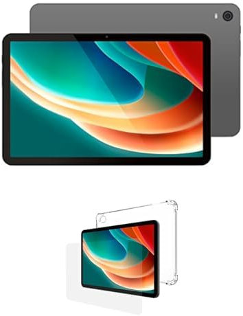 SPC Tablet Gravity 4 Plus de 11 con Funda de Silicona y Cristal Templado - Transparente