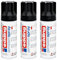 EDDING Lot de 3 Sprays 200ml Peinture Acrylique Permanent 5200 Noir Foncé Mat