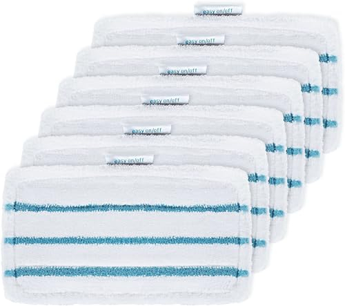 6 Pezzi Panni per Scopa a Vapore Lavabili in Microfibra Ricambio per Black Decker Steam Mop