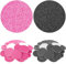 100 discos de papel de lija de 25 mm con broca de metal para uñas, grano 80#120# para taladro de uñas, limas de pies, removedor eléctrico de callos de piel muerta (rosa，)