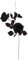 TVIVID Künstliche schwarze Rosen, fühlen sich echt an, Eisendraht mit langem Stiel, Hortensien, Pfingstrosen, Zweig, Halloween, Zuhause, Hochzeit, Party, Dekoration
