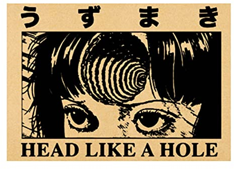 IGHSNZUH Holzpuzzle, 1000 Teile, Japanisches Anime-Junji-Ito-Poster, Vintage-Cartoon-Puzzles, Lernspielzeug Für Erwachsene, Geburtstagsgeschenk