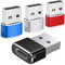 SHUBEIEUMI USB to USB C Adapter 4Pack, Type C Female to USB A Male Adapter, USB Charger Cable Converter Compatible with iPhone 15 14 13 Pro Max, Samsung Galaxy S23 S24 A34, Notebook, Tablet