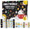 Smileyworld Adventskalender mit 12 Paar Socken Größe 38-43 für Damen Weihnachtskalender mit Sneakers und langen Socken