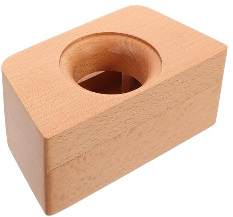 Homoyoyo Trapezoidal Wooden Mobile Phone Sound Amplifier Desk Decor with Enhanced Audio for Phones and Tablets Handmade Wooden Holder for Comfortable Viewing and Video Calls