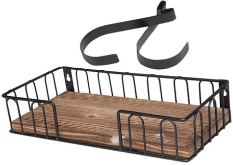 Mobestech Wall-mounted Storage Rack Iron Hanger Ironing Board Organizer Keychain for