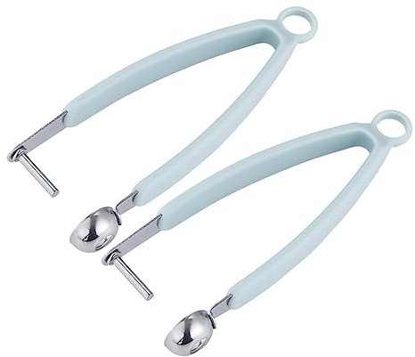PEPLAYTAL 2pezzi Snocciolatore Ciliegie Acciaio Torsolo Frutta Datteri Utensili Cucina Blu Lago