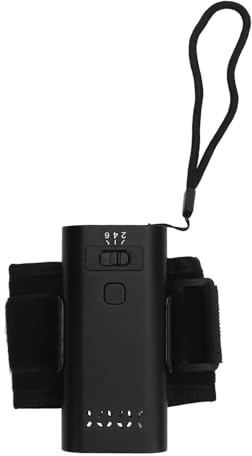 Plyisty LED Nail Lamp Glue Curing Lamp Gel Curing Light 395nm 6W 3 Adjustable Brightness with 3000mAh Battery for Nail Art Lash Hair Extensions (Black)