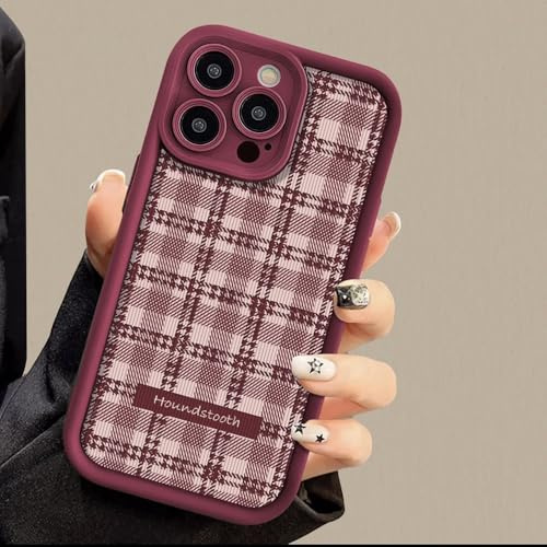 Kompatibel mit iPhone 6Plus/iPhone 6sPlus, Retro-Checkmuster TPU Schockfestes Weiches Handycase