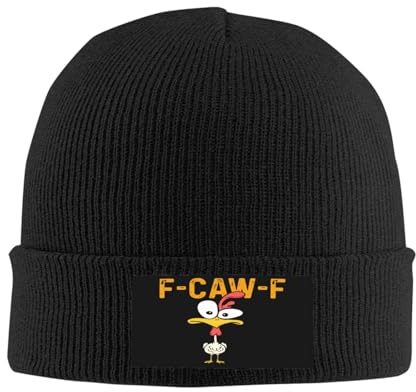 NLWQEKV f-caw-f Strickmütze Lustiger Hühnerhumor fcawf Mütze