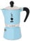 Bialetti Rainbow Caffettiera Colorata, Alluminio, Azzurro, 6 Tazze, Light Blue, 30 x 20 x 15 cm