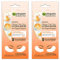 Garnier SkinActive Hydra Bomb Stoff-Augenmaske, gegen Gegen und Energizität – 2 Stück