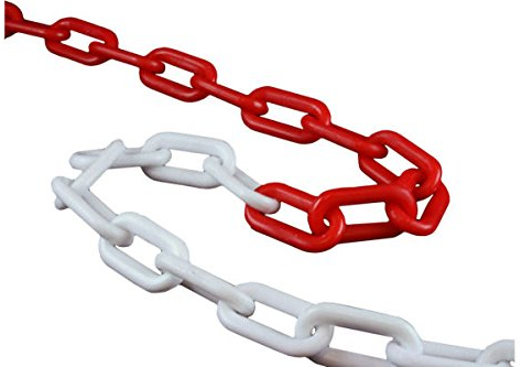 KUNSTSTOFF - KETTE ABSPERRKETTE 25 Meter Stärke 8 mm