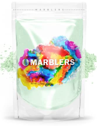 MARBLERS Green Mica Powder [Mint] 3oz (85g) | Cosmetic Grade | Epoxy Resin Pigment | Dye | Non-Toxic, Vegan, Cruelty-Free | Lip Gloss, Nails, Body Butter | Bath Bomb, Candle & Soap Making