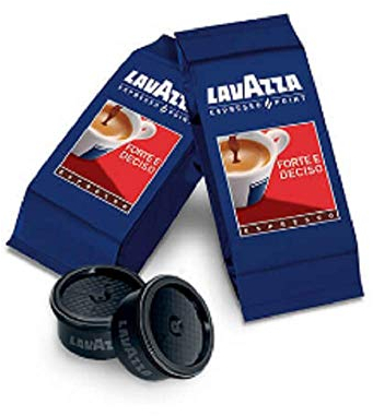 Lavazza Espresso Point Lot de 50 boîtes de 2 capsules de café expresso Forte et Deciso, 100 capsules