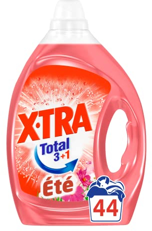 X-TRA Été Lessive Liquide Universelle, 44 Lavages, 2.2L