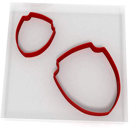 Shield Set of 2 Value Cookie/Fondant Cutters Pair 5CM + 8CM