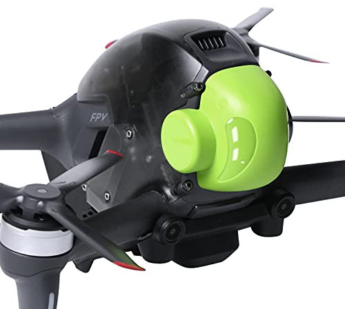 Hensych pour D-J-I FPV Eagle Beak Modeling Intégré Gimbal Cover Fixer Lens Protector Camera Cap Anti Poussière Bumpproof Transport Case for FPV Accessories (Vert)