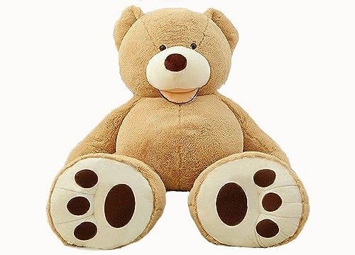 Lifestyle & More Riesen Teddybär Kuschelbär Braun Höhe 130 cm XXL Plüschbär Kuscheltier samtig weich