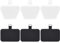 ECO-FUSED Phone Tether Tabs - Universal Smartphones Patches - For Full Coverage Cases - Includes 3X Black and 3X Transparent Pads