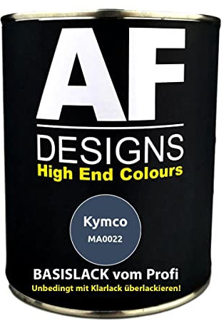 Alex Flittner Designs 1L Motorradlack für Kymco MA0022 Dark Blue Metallic spritzfertig
