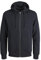 JACK & JONES Pls-Felpa con Cappuccio e Cerniera, Nero, 3XL Uomo