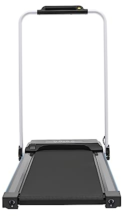 Laufband Elektrisches für Zuhause Klappbar Walking Pad mit LCD-Display Fitnessgerät 500W 220lbs 0.8-10Km/h für Büro (Schwarz)