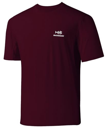 Bassdash Herren UPF 50+ Sonnenschutz Angeln Shirt Kurzarm UV T-Shirt