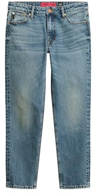 Superdry Damen Röhrenjeans aus Bio-Baumwolle mit mittelhohem Bund