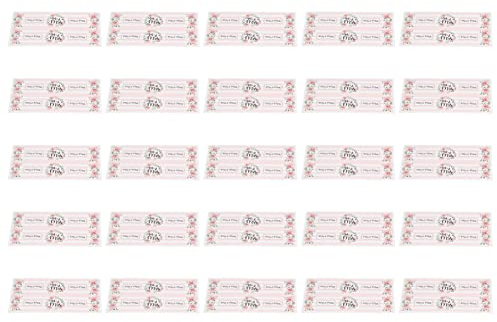 RvSky 25 Stück MR Und MRS Streifen Rosa Blumen Wasserflaschenaufkleber – Wasserfeste Dekorative Etiketten Für Hochzeitsfeier – Helles Und Stilvolles Design