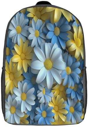 RHUSDIEOD Daisy 3D Rucksack Set Kinder Kinder Große Buchtaschen Kinder Schulranzen Zurück Zur Schule Geschenke Schultasche 17inch