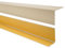 Quest Perfil angular de PVC, de plástico, autoadhesivo, protección de bordes y esquinas, listón angular, 20x10mm, 200cm, beige