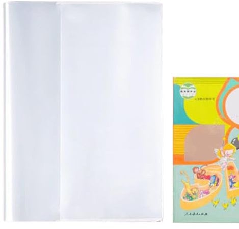 Lot de 10 pochettes de protection transparentes pour livres d'apprentissage, format A4, transparentes, imperméables, pour livres, livres d'apprentissage, ouvrages de référence
