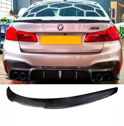 Auto Perfectionists UK Rear Boot Spoiler Compatible With BMW 5 Series M5 G30 F90 2016+ ABS Carbon Fibre
