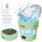 16L Mini Waschmaschine Faltbare, 1.8Kg 2 in 1 Tragbare Mobile Washing Machine Klein, Effiziente Reisewaschmaschine für Babykleidung, Unterwäsche, Camping, Wohnmobile,Geschenke,Reisen (Grün) ABC