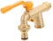 CIYODO Rubinetti Per L'acqua Da Esterno Rubinetti Per L'acqua Da Giardino A Parete Con Due Valvole A Sfera in Ottone Da 3/4 Pollici Splitter Per Rubinetto 'acqua Per Giardino Esterno