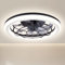 Ventilador de Techo con luz，Motor DC 20W, 3000K-4500K-6500K ，Velocidad del Viento ajustable con Control Remoto, Adecuado Para 10㎡-20㎡ Cocina, Sala de estar, Dormitorio，Ø49CM